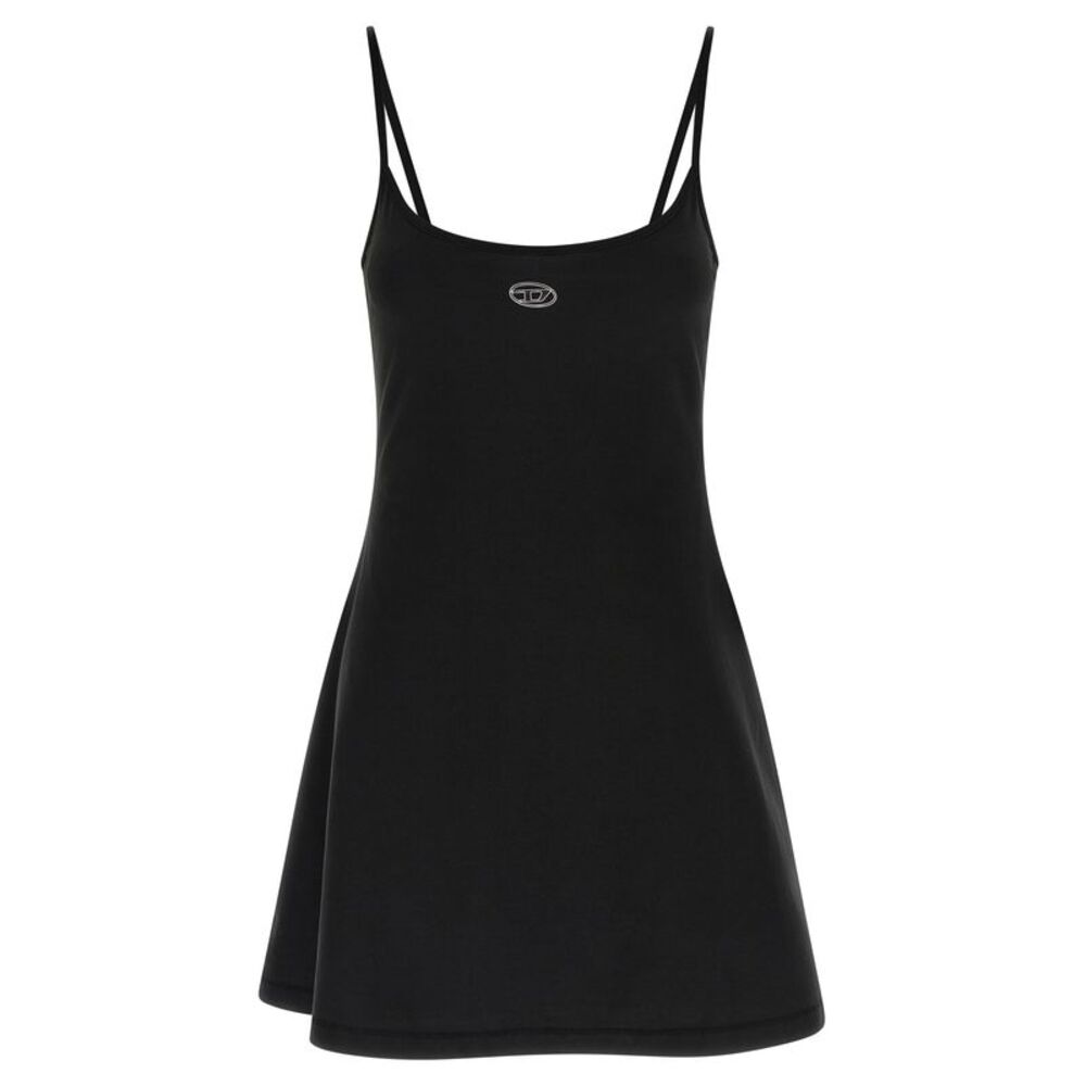 Diesel Black Cotton Short Women's Dress